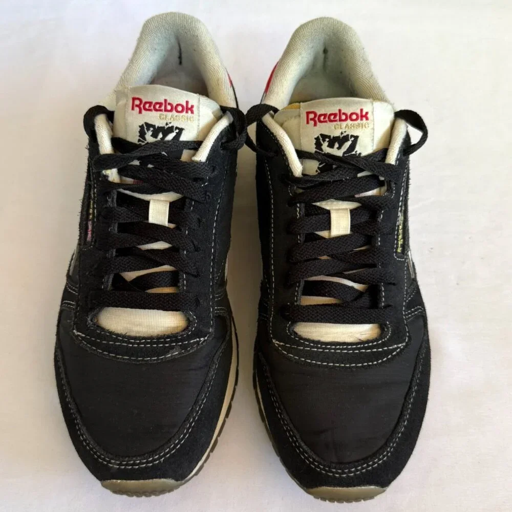 REEBOK HUMAN RIGHTS NOW CLASSIC LEATHER SHOES MENS 7 BLACK LIFESTYLE SNEAKERS